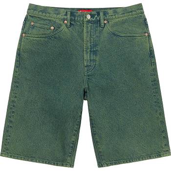 Supreme Baggy Denim Kurze Hose Grün | CH358IS