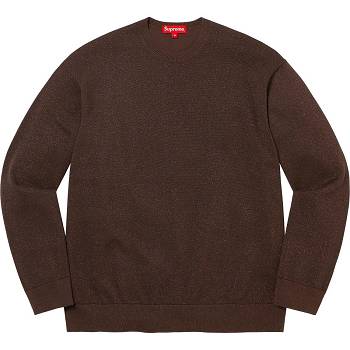 Supreme Metallic L/S Top Pullover Braun | CH332IS