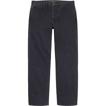 Supreme Stone Washed Black Slim Jean Hose Schwarz | CH434YU