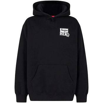 Supreme X Antihero Hoodie Schwarz | CH459TV